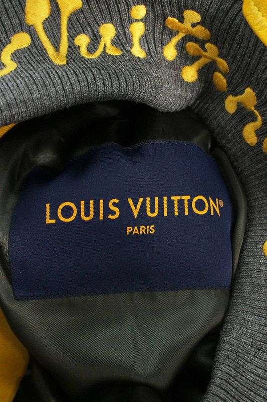 Louis Vuitton 23SS Rm231 XS0 Hol76e Mix Canvas Scuff Zar Bomber Blouson Men 46