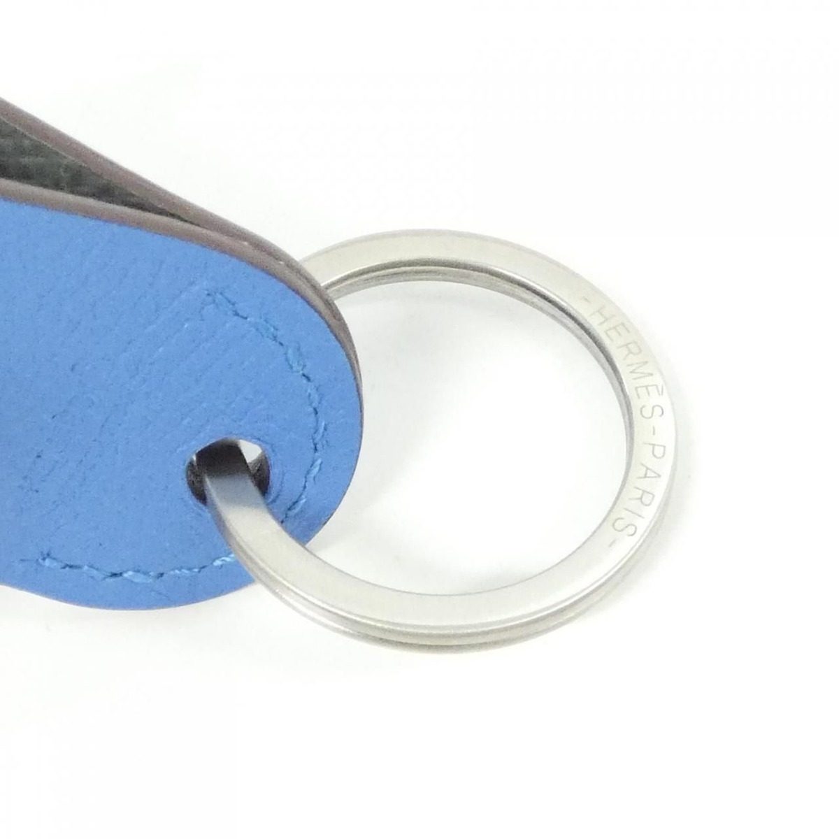 Hermes Key Holder Blue — view 6
