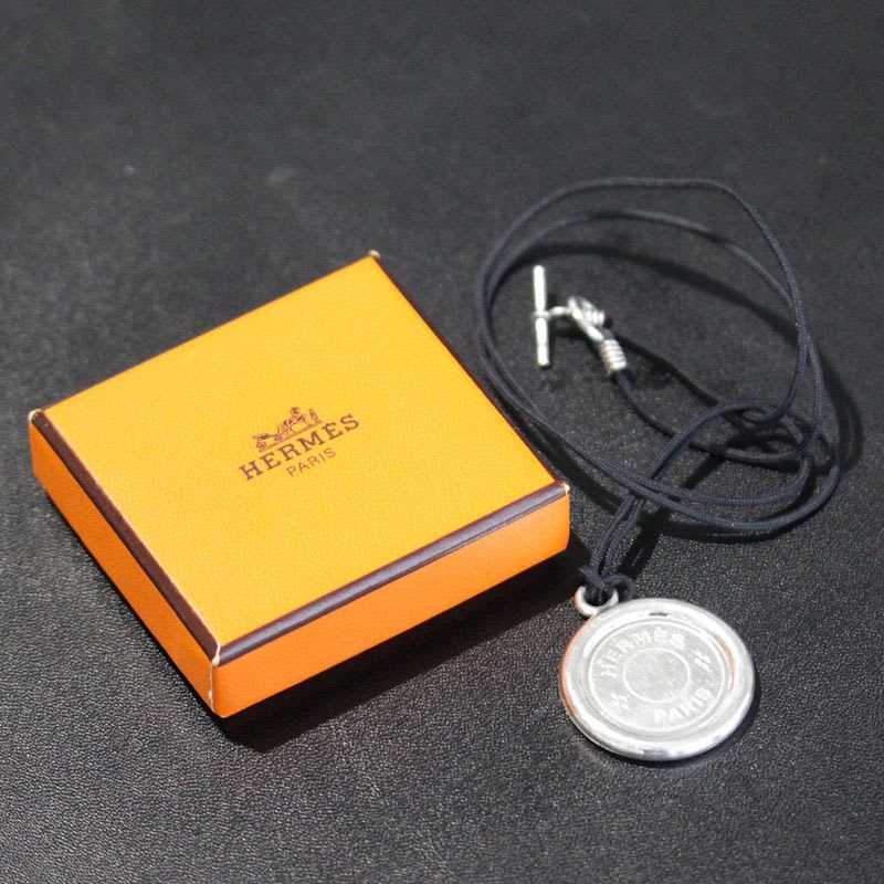 Hermes Serie Necklace AG 925 Silver Box E0842
