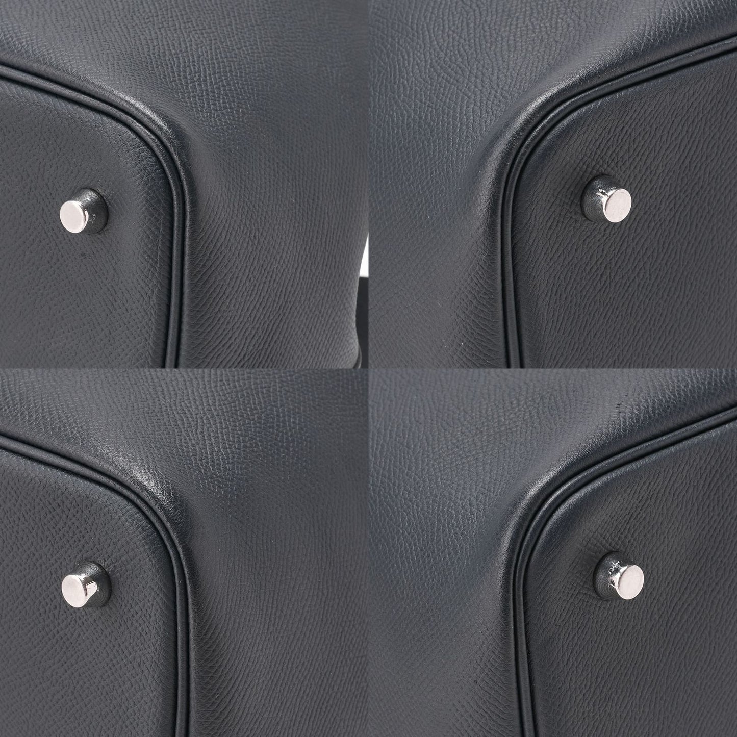 Hermes Handbag Picotin Lock MM Epson Blue De Prusse Blue De Prusse (silver