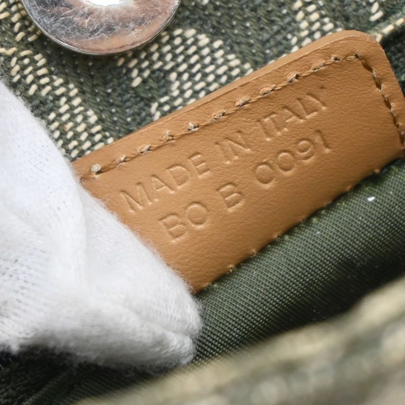 Christian DIOR Shoulder Tote Leather Canvas Leather 85kb001