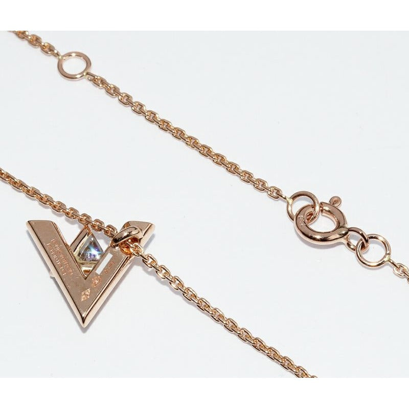 Louis Vuitton Pendant Necklace 18K Pink Gold Diamond 1 — view 5