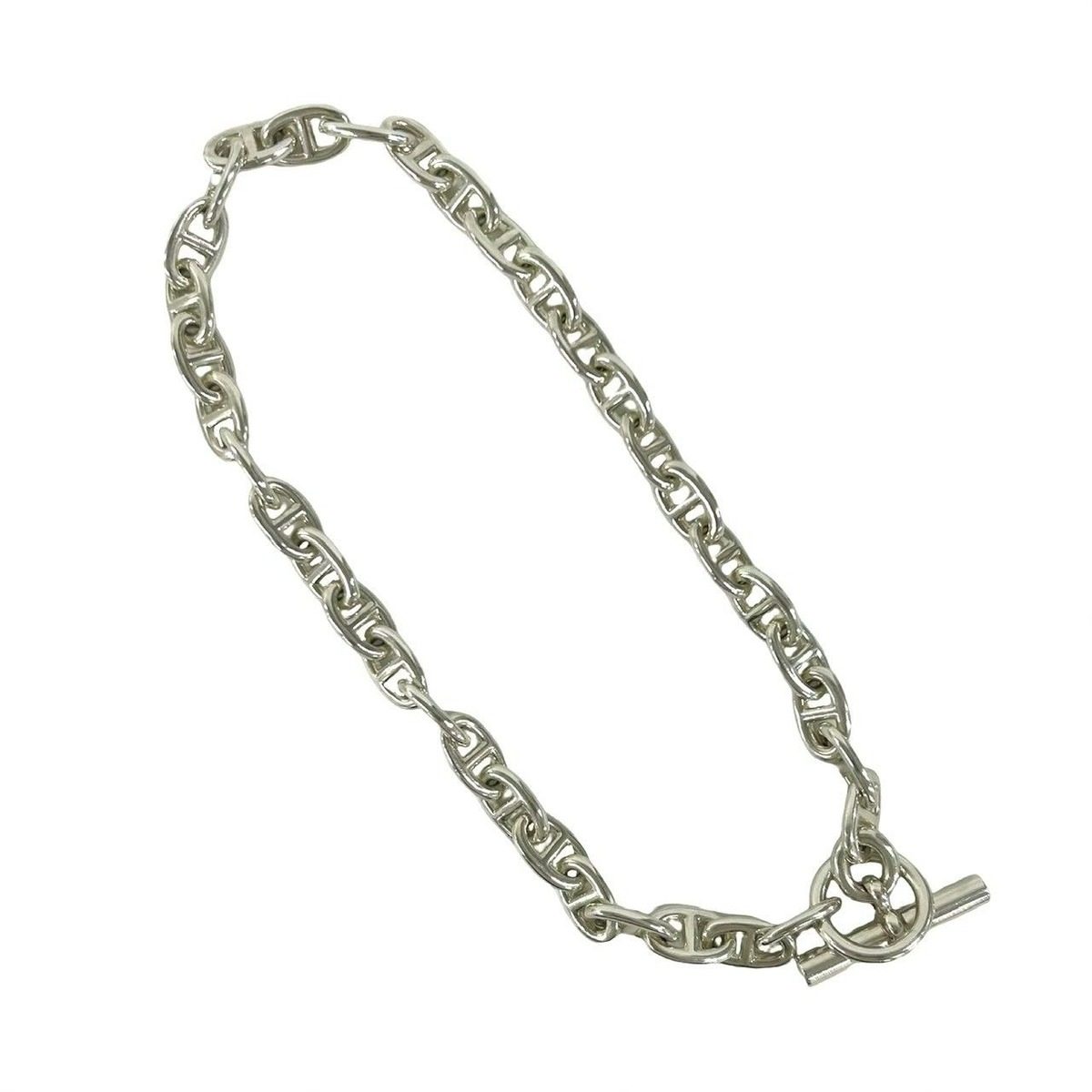 Hermes Chaine D'ancre MM 36 Links Martin Margiela Era Chain Necklace Silver — view 6