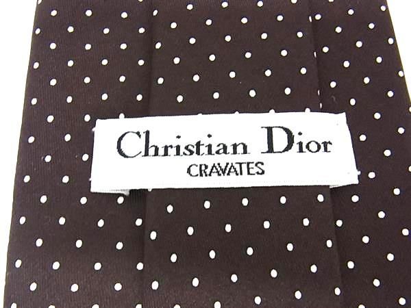 Christian Dior Dotted Tie Business Men's Brown Bi3168