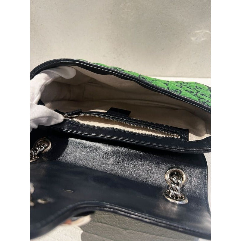 Gucci Marmont Quilted GG Canvas Green