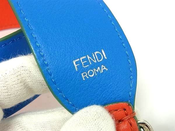 Fendi Strap You Leather Shoulder Strap For Bag Shoulder Strap Blue