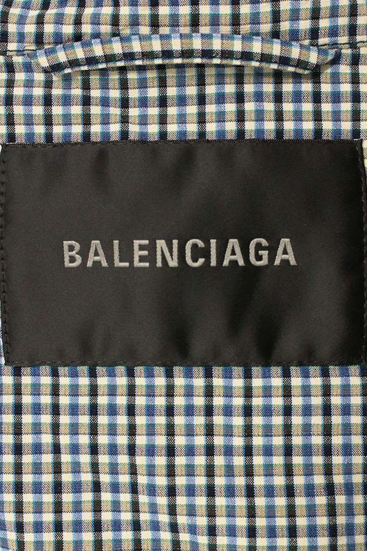 Balenciaga 841686tsm119095 Check Zip Up Jacket Blouson Men's 4