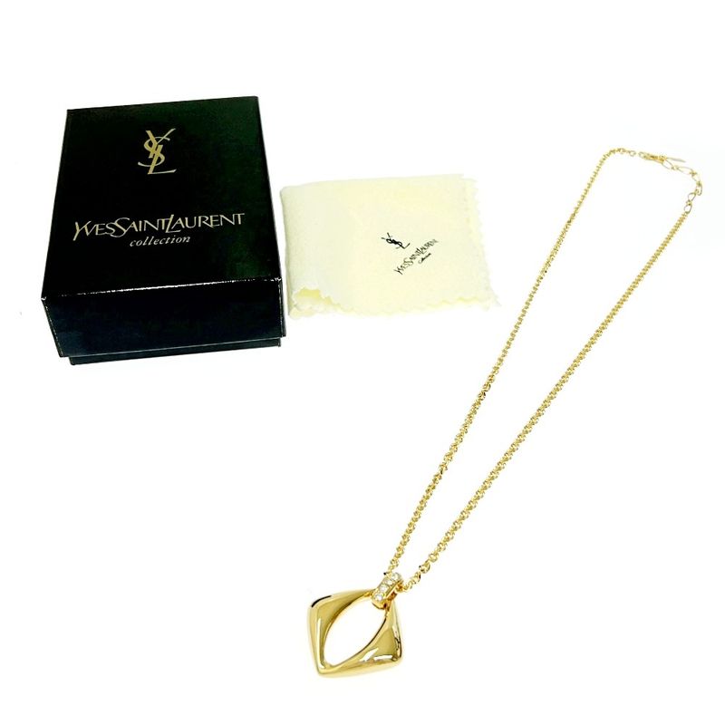 Yves Saint Laurent GP Rhinestone Necklace Women's 318639