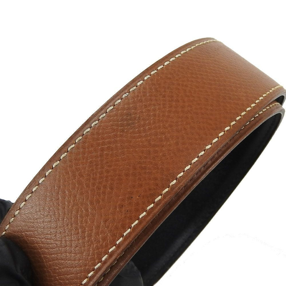 Hermes Constance H Logo Tan Brown Leather Belt