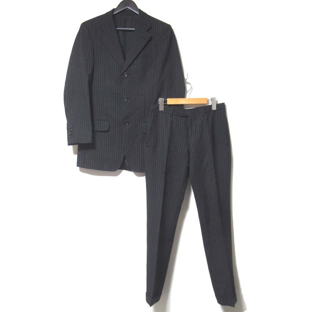 Gucci Tom Ford Era Pinstripe Pattern Tiered Jacket Trousers Pants Suit Set Black