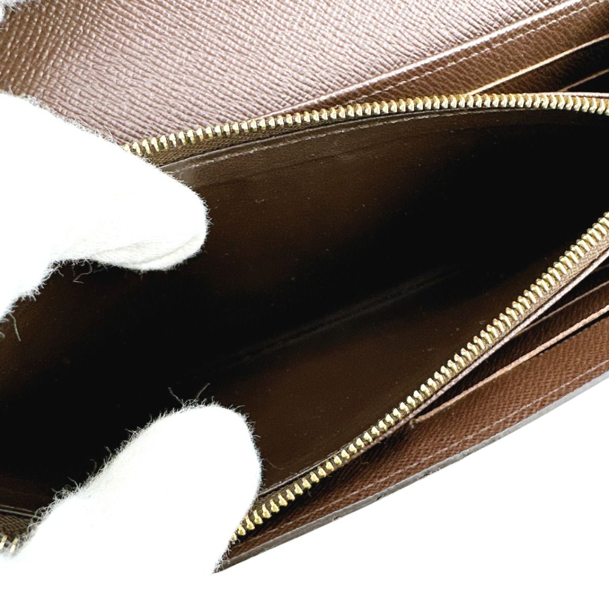 Louis Vuitton Damier Round Zipper Portefeuille-sarah Long Wallet