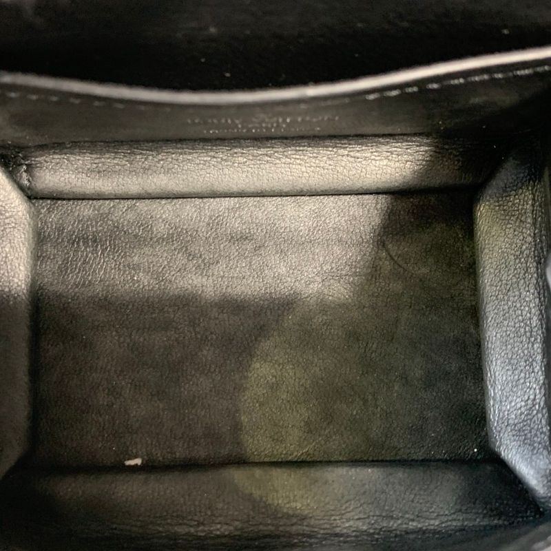 2718 Louis Vuitton Coin Purse LV Logo Embossed Black Snap Button Compact Wallet