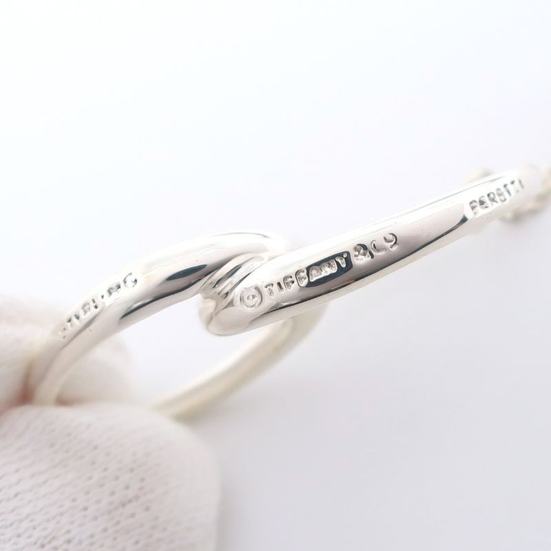 Tiffany & Co Double Loop Elsa Peretti 925 Silver Ladies 8.2g Necklace