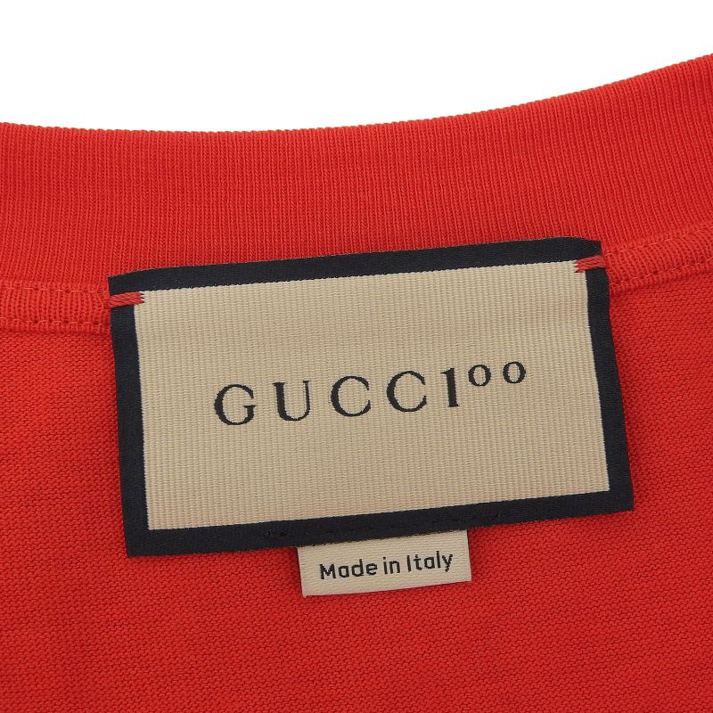 Gucci 22SS 655459 Xjdxn 100 Year Anniversary 100% Cotton Sleeve Mesh Short
