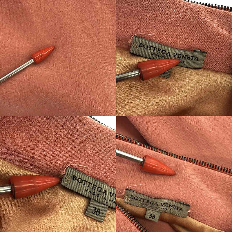 Bottega Veneta - Silk Zip Dress - Fully Lined - 38 - Pink - Women's