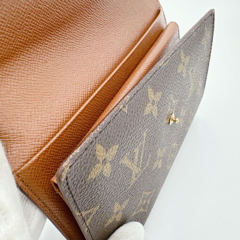 Louis Vuitton M61202 Monogram Trifold Wallet Porte Trousseau Etui Trifold