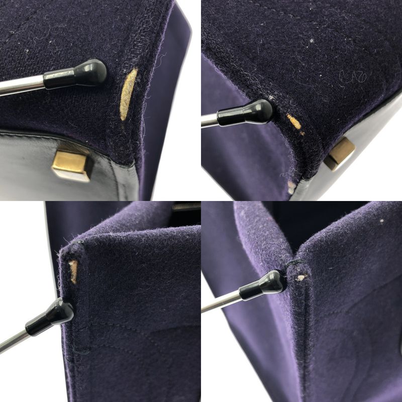 Celine Phoebe Philo Phoebe Luggage Phantom Felt Handbag - Navy - Women