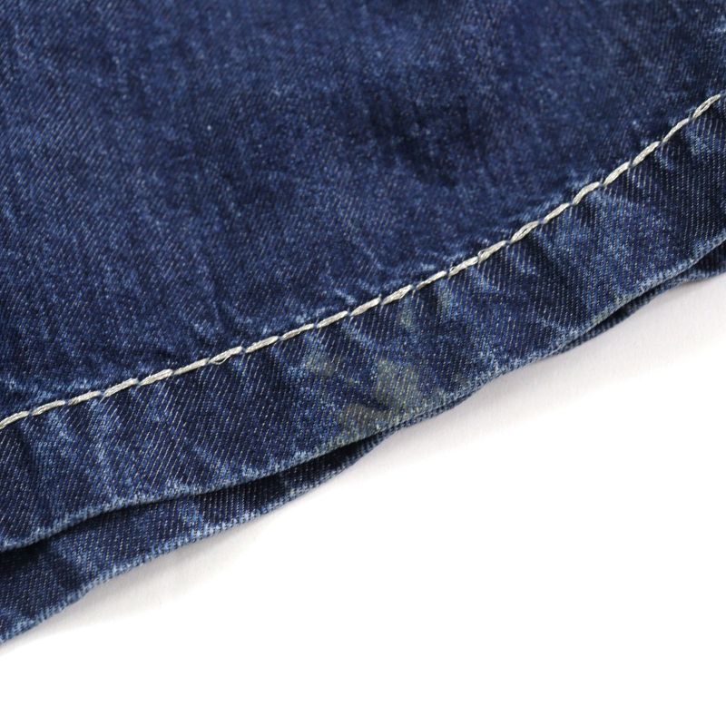 Bottega Veneta 21SS 659272 Lyocell Oversized Cropped Denim Shirt Indigo Blue 46