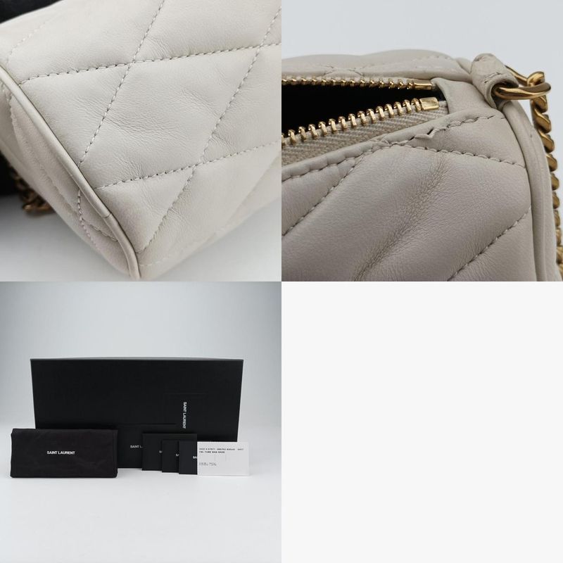 Yves Saint Laurentyves Saint Laurent Sade Mini Tube Bag Whiteleather 699703gue69