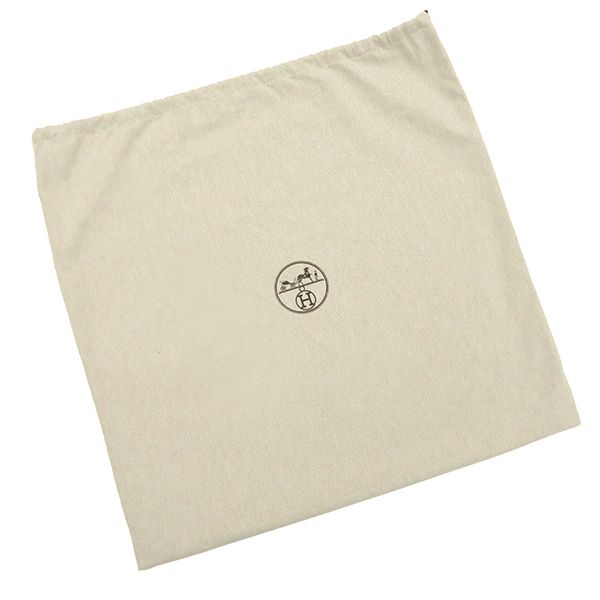 Hermes Tattersall Cushion Wool Cashmere Follet White Hardware Cabas - Removable