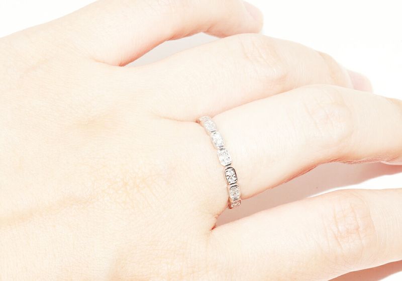 Chanel Pt950 Diamond Ring Pt950 Diamond Approx 030ct Première Promes Wedding