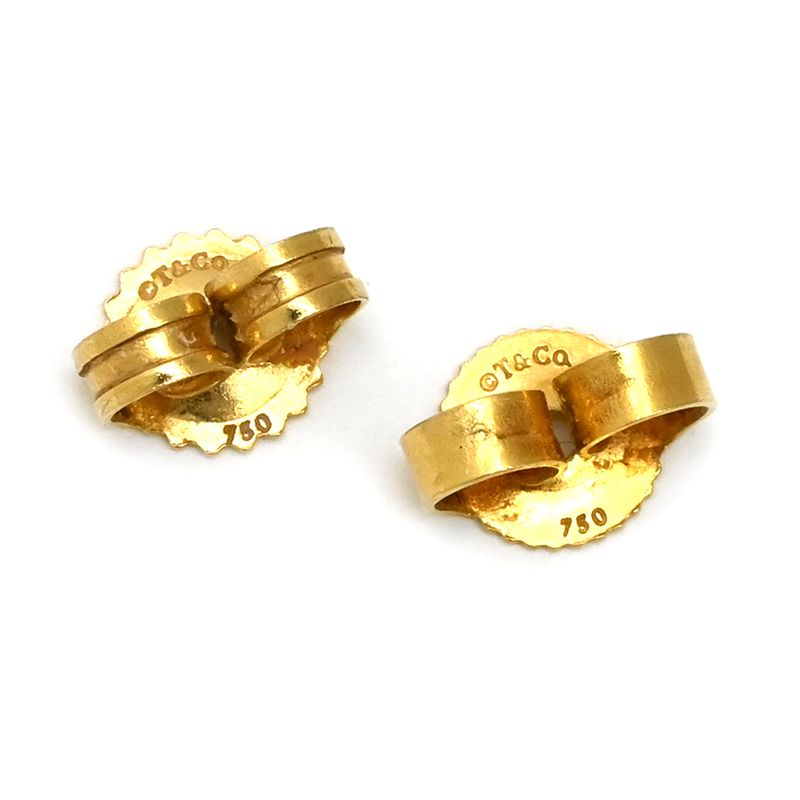 Tiffany & Co Tiffany & Co Earrings Double Heart Drop Swing Chain 18k Yellow