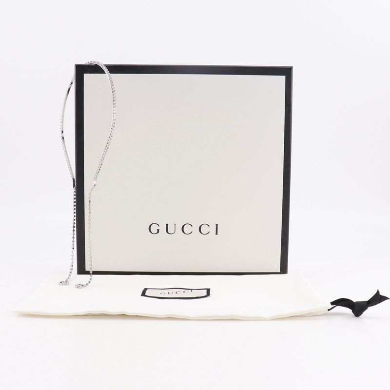 Gucci Catsuit GG Metal And Rhinestone Silver Ladies Other Accessories