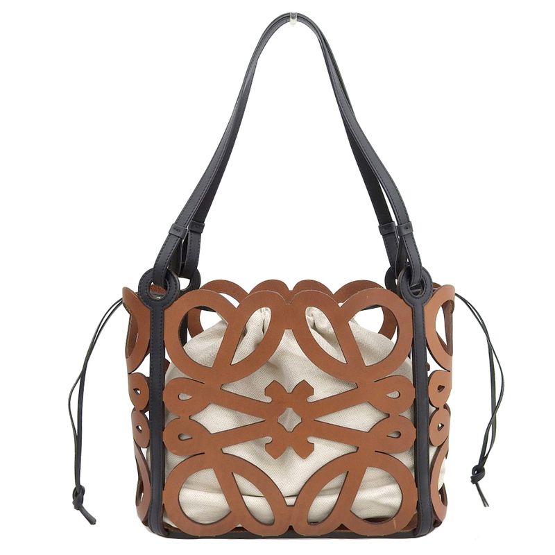 Loewe Anagram Cut-out Tote Shoulder Bag