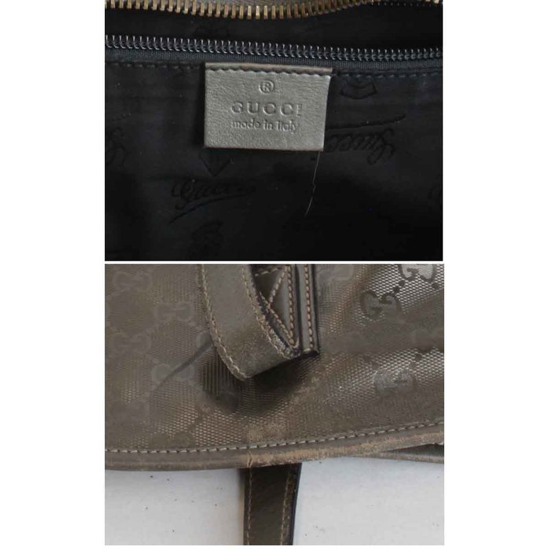 Gucci 211137 212792 Tote Bag GG Imprime Gold