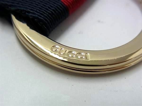 Gucci Sherry Line Leather Key Ring Key Holder Charm Men Ladies Red