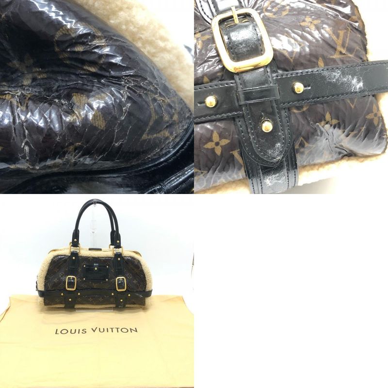 Louis Vuitton Handbag Storm M95574 Patent Leather Marron Brown