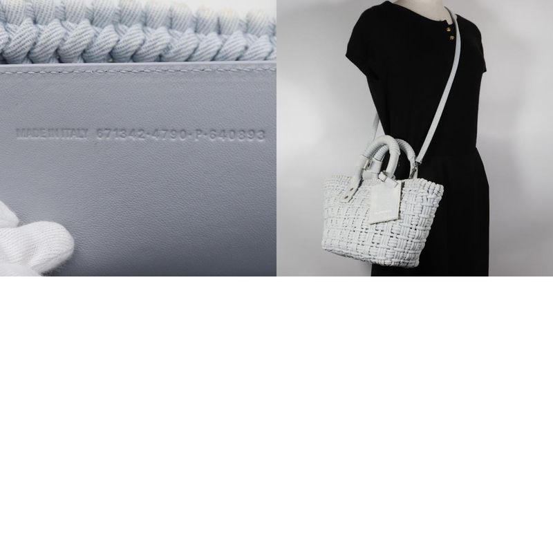 Balenciaga Bistro Basket Bag XS 2WAY Shoulder Vintage Finish 671342 Denim Light