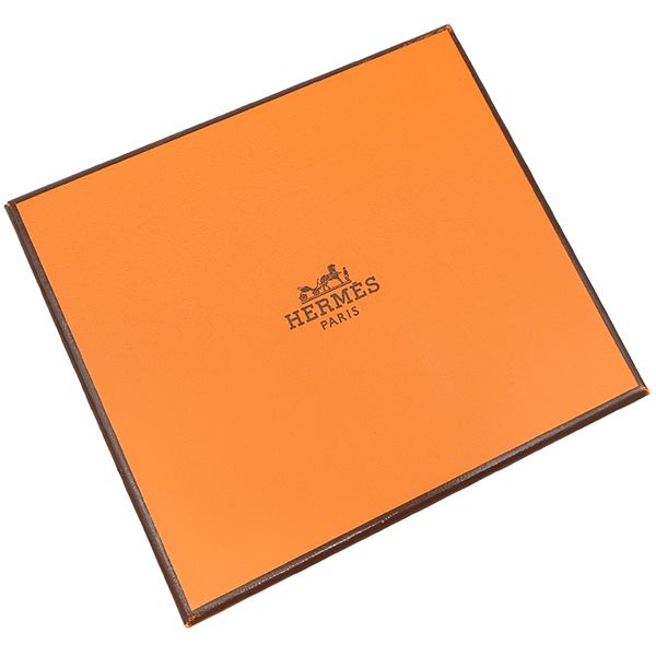 Hermes Card Case Bearn Chevre Rose Texas Silver Hardware Unused Business Card