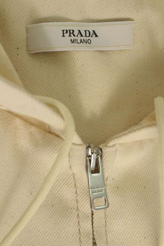 Prada 23SS Geb220 Triangle Plate Hooded Vest Men's S