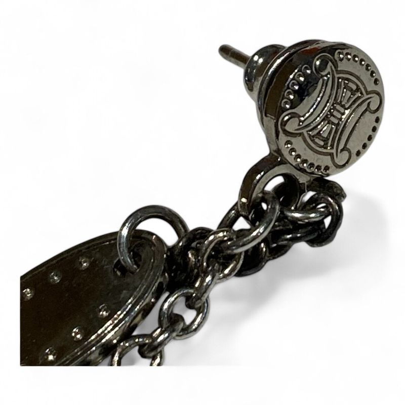 Celine ⑤ Earrings Women Blue×silver FREE