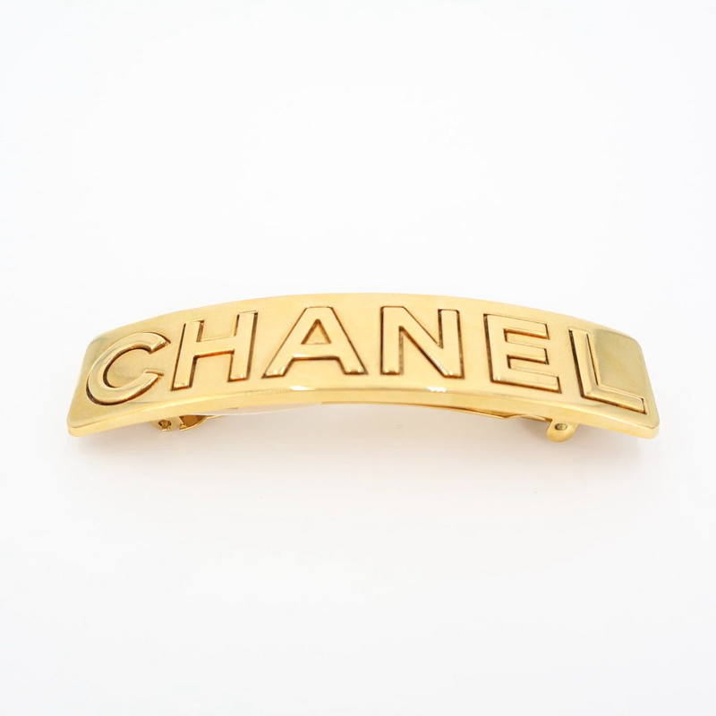 Chanel Logo Barrette Metal