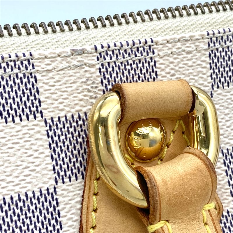 Louis Vuitton Saleya PM Tote Bag Damier Azure N51186 White Gold Hardware Unisex