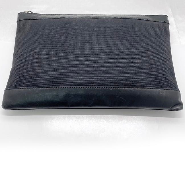 Balenciaga Clutch Bag Navy Clip M Black 373834