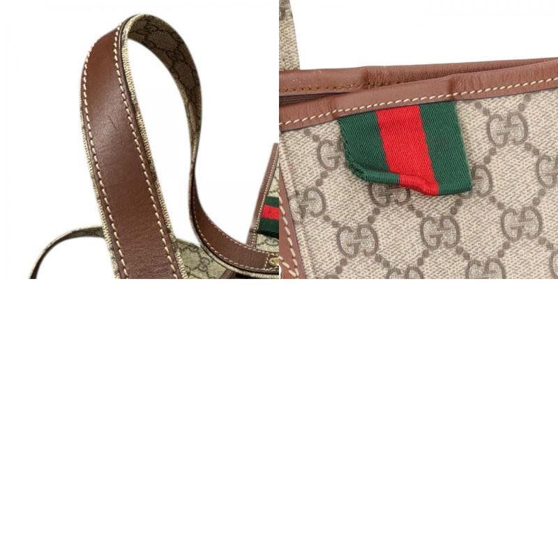 Gucci Sherry Tote Bag GG Supreme Canvas 211134 Beige Ladies Gucci Gucci