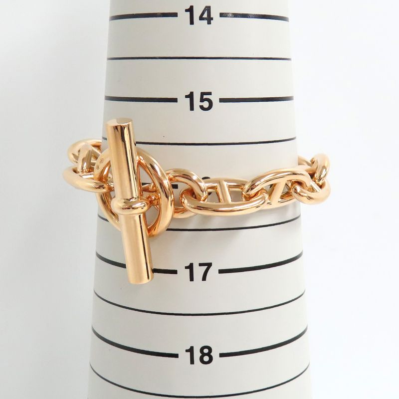 Hermes Bracelet Chaine D'ancre GM 12 Frames 750pg Pink Gold 12 Links