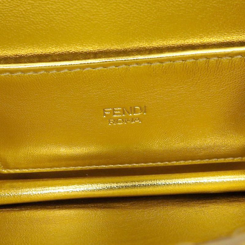 Fendi Peekaboo Shoulder Yellow Bag