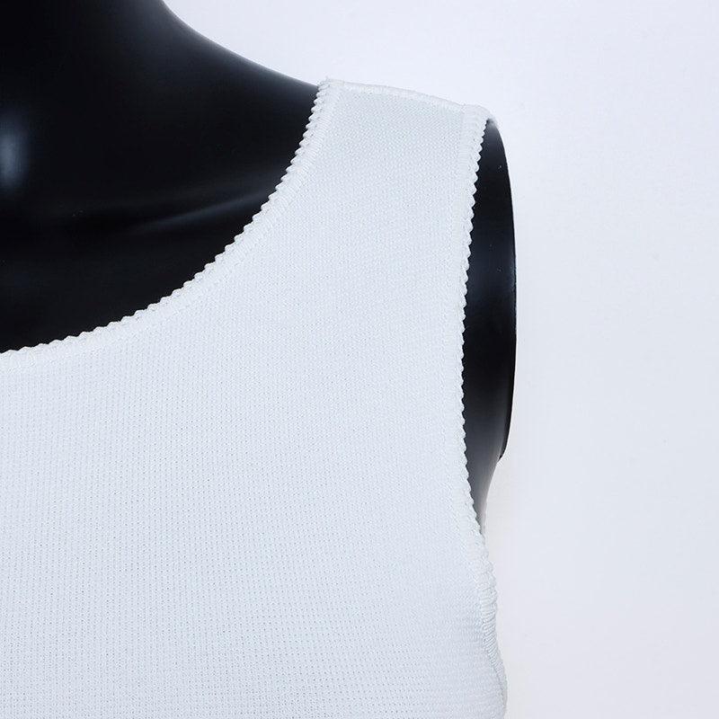 Authentic CHANEL CC Vintage White Ivory Cotton Long Dress Frills - The Reluxe