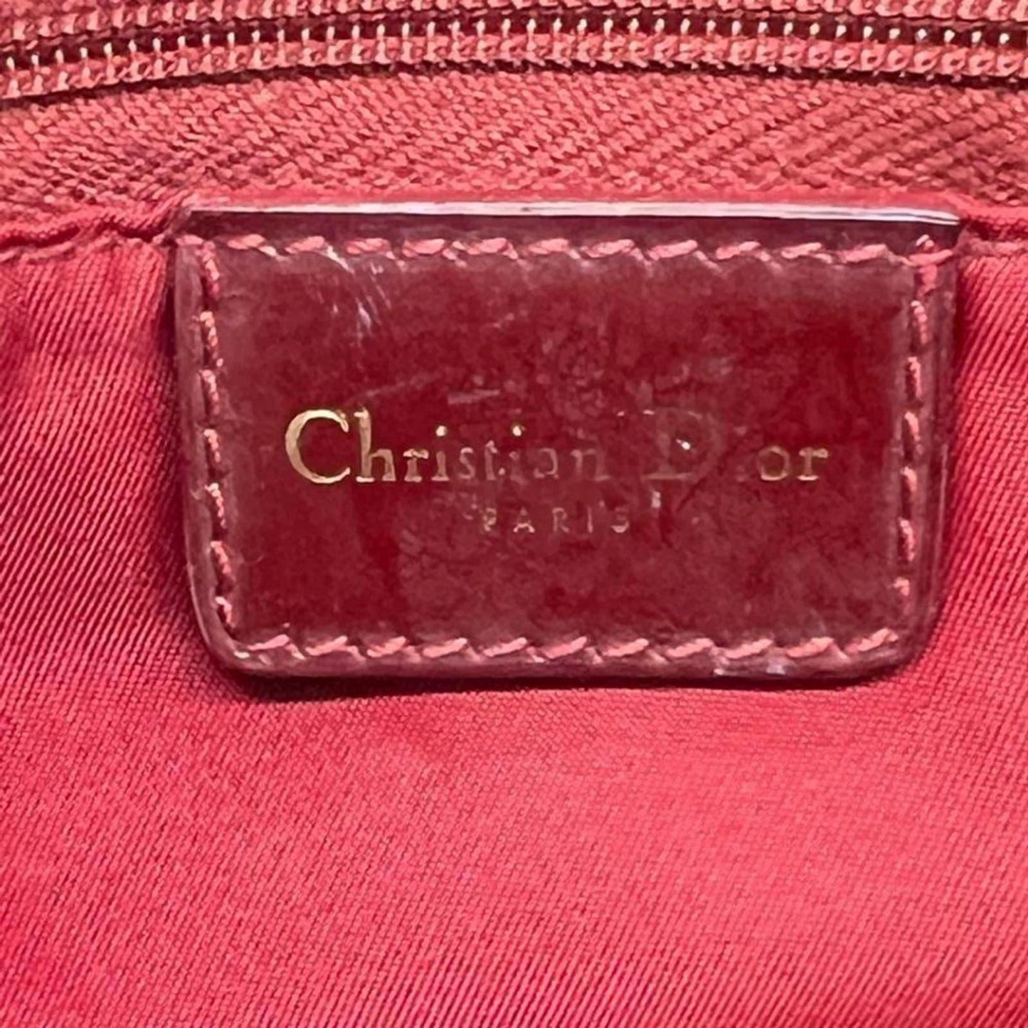 Authentic Dior Monogram Trotter Oblique Logo Boston Bag Duffle Travel Burgundy - The Reluxe