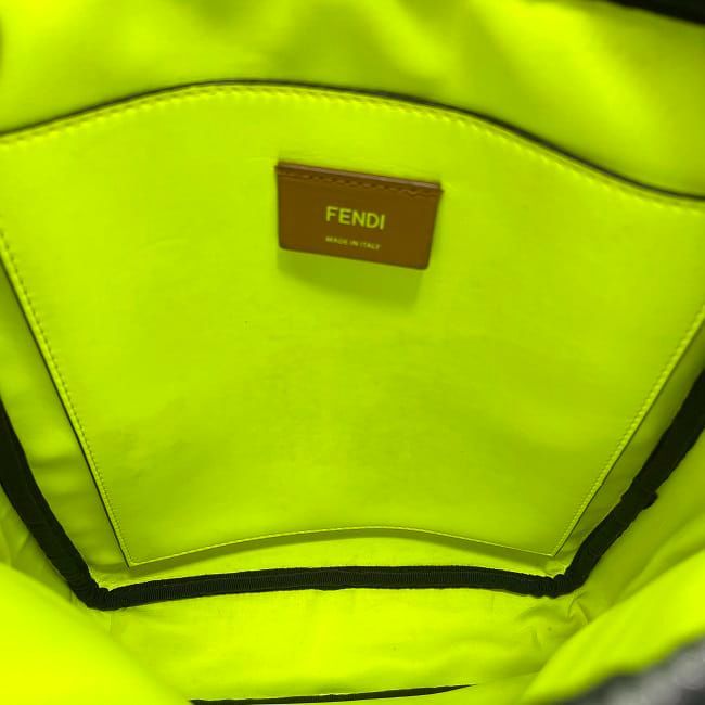 Fendi Shoulder Bag F22868 Black Neon Green
