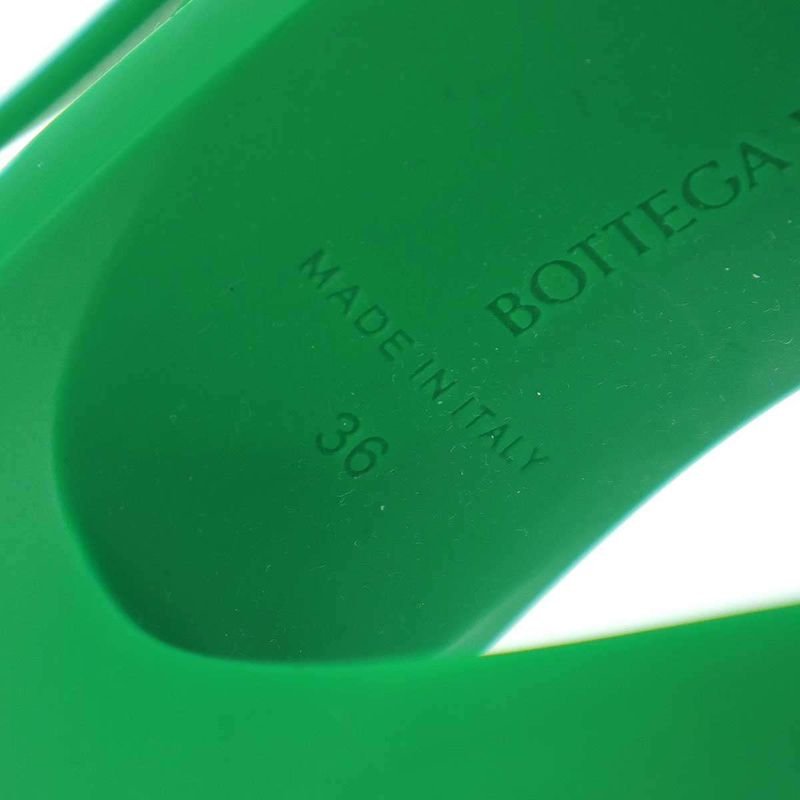Bottega Veneta Jimbo Rubber Heel Sandals Green 36