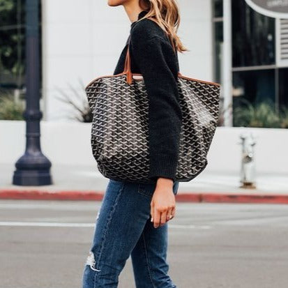 Goyard Saint Louis GM Black St Louis Shoulder Tote Bag Purse