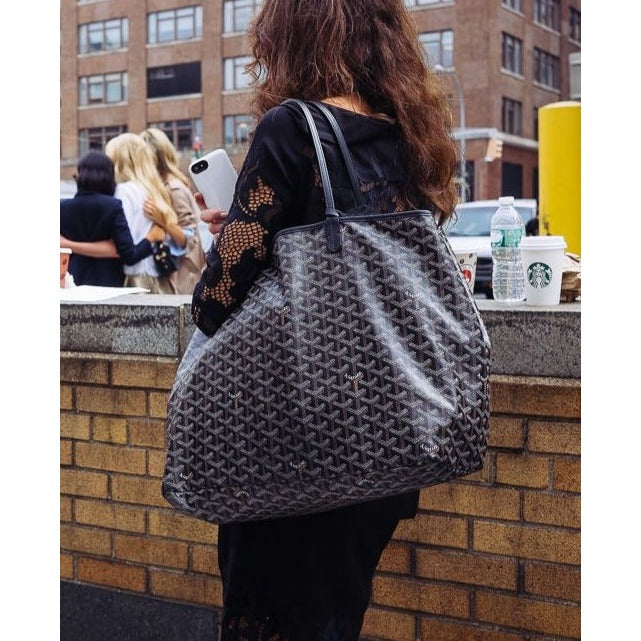Goyard Saint Louis GM Black St Louis Shoulder Tote Bag Purse