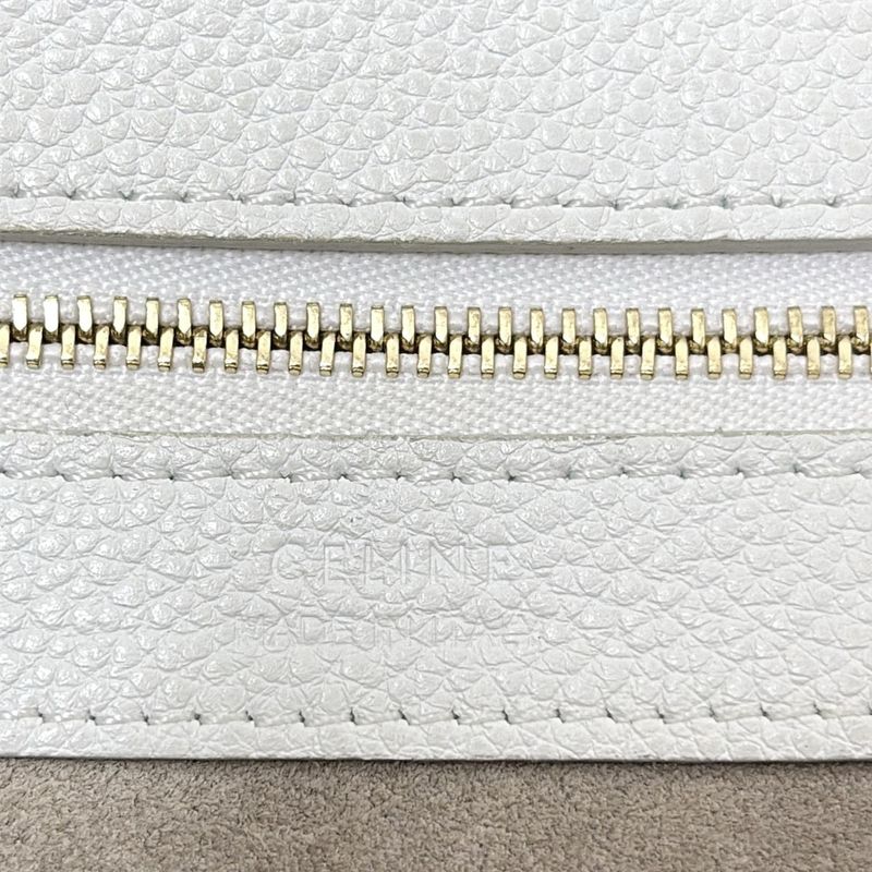 Celine Tote Cabas Phantom Small With Tassel 176023tni01bc White Leather