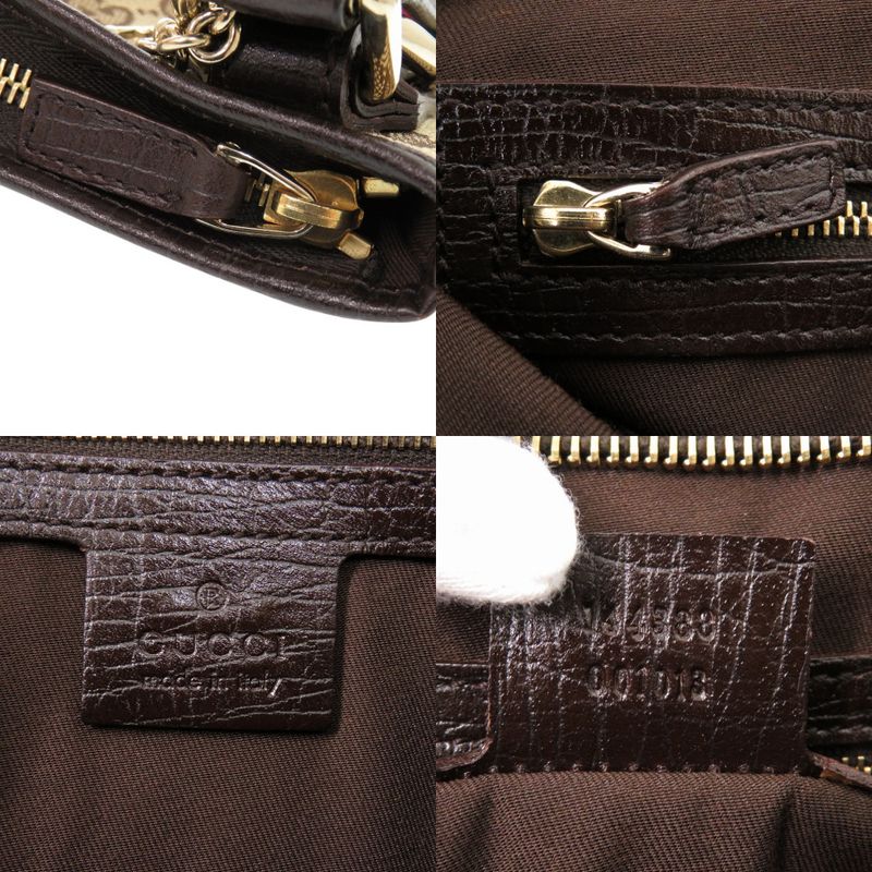 Gucci Sherry Line 144388 GG Canvas Beige Shoulder Bag 1300 Gucci