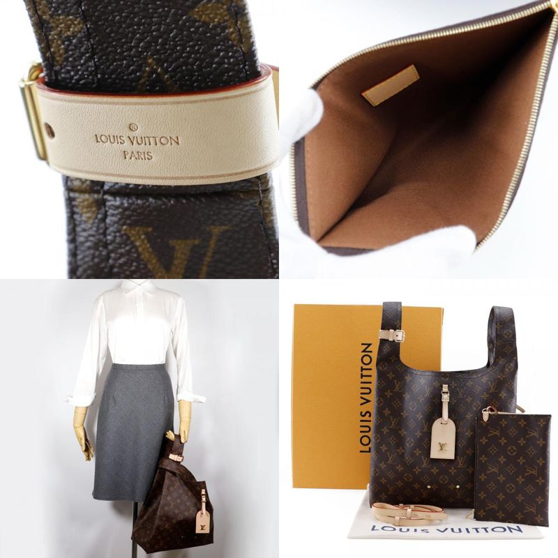 Louis Vuitton Atlantis GM 2WAY Shoulder M46817 Monogram Canvas Brown Ladies